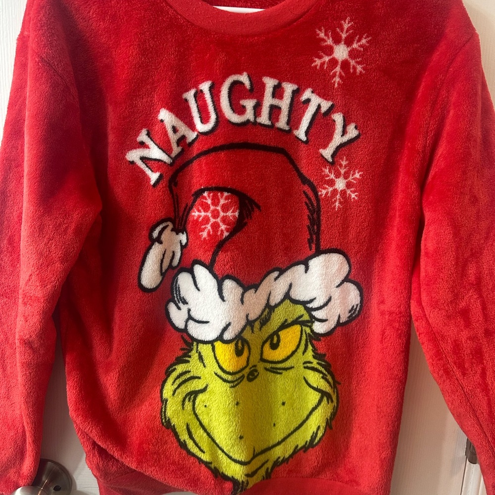 Red Naughty Grinch Sweater